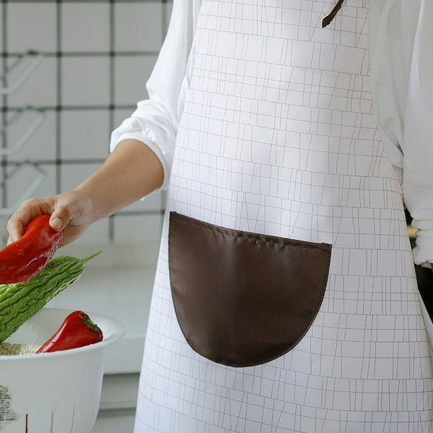 EG_ Lady Kitchen Oil Resistant Waterproof Pocket Floral Print Cooking Apron Magi EG_ Lady Kitchen Oil Resistant Waterproof Pocket Floral Print Cooking Apron Magi
